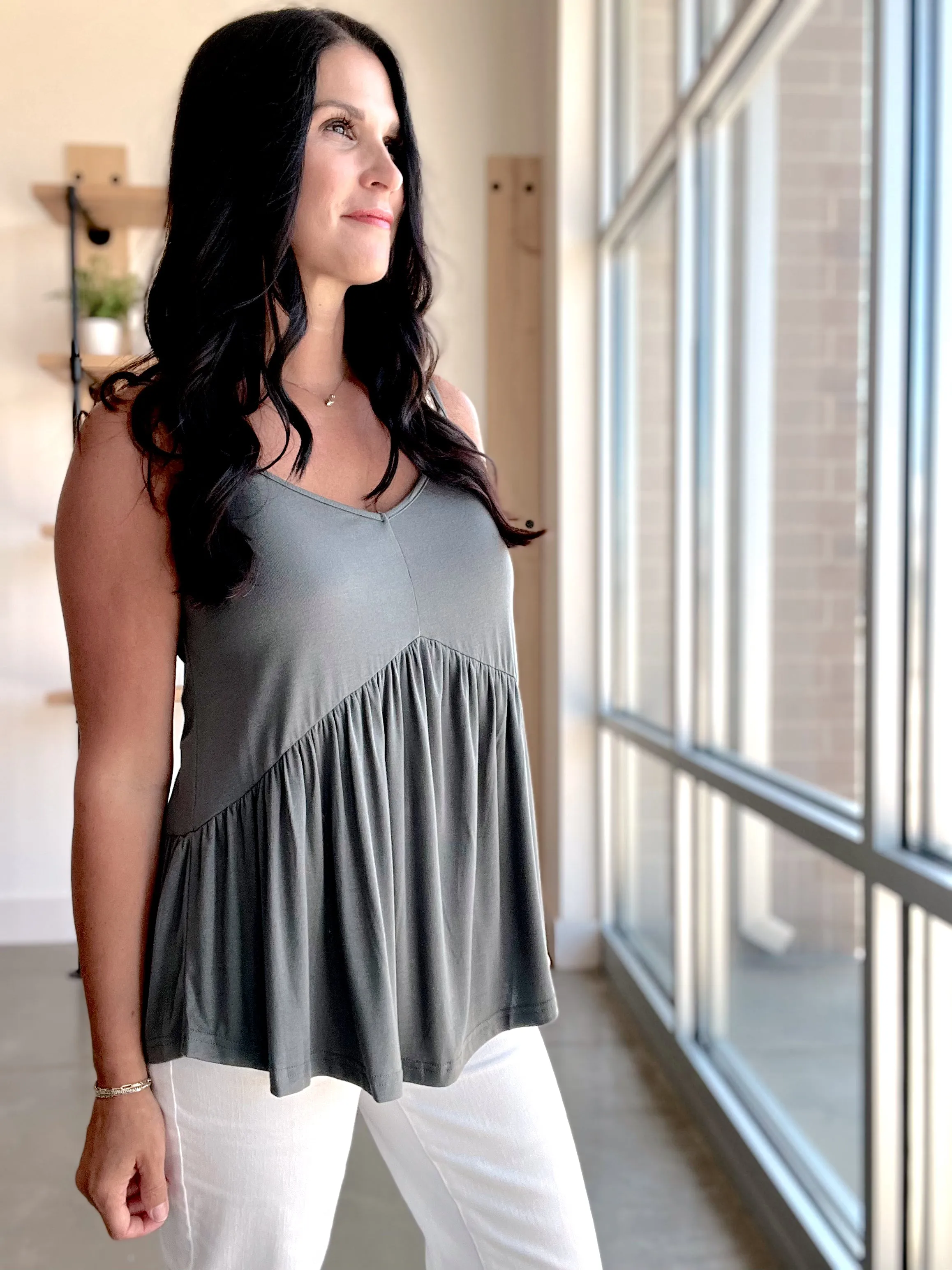 Babydoll Knit Tank Top