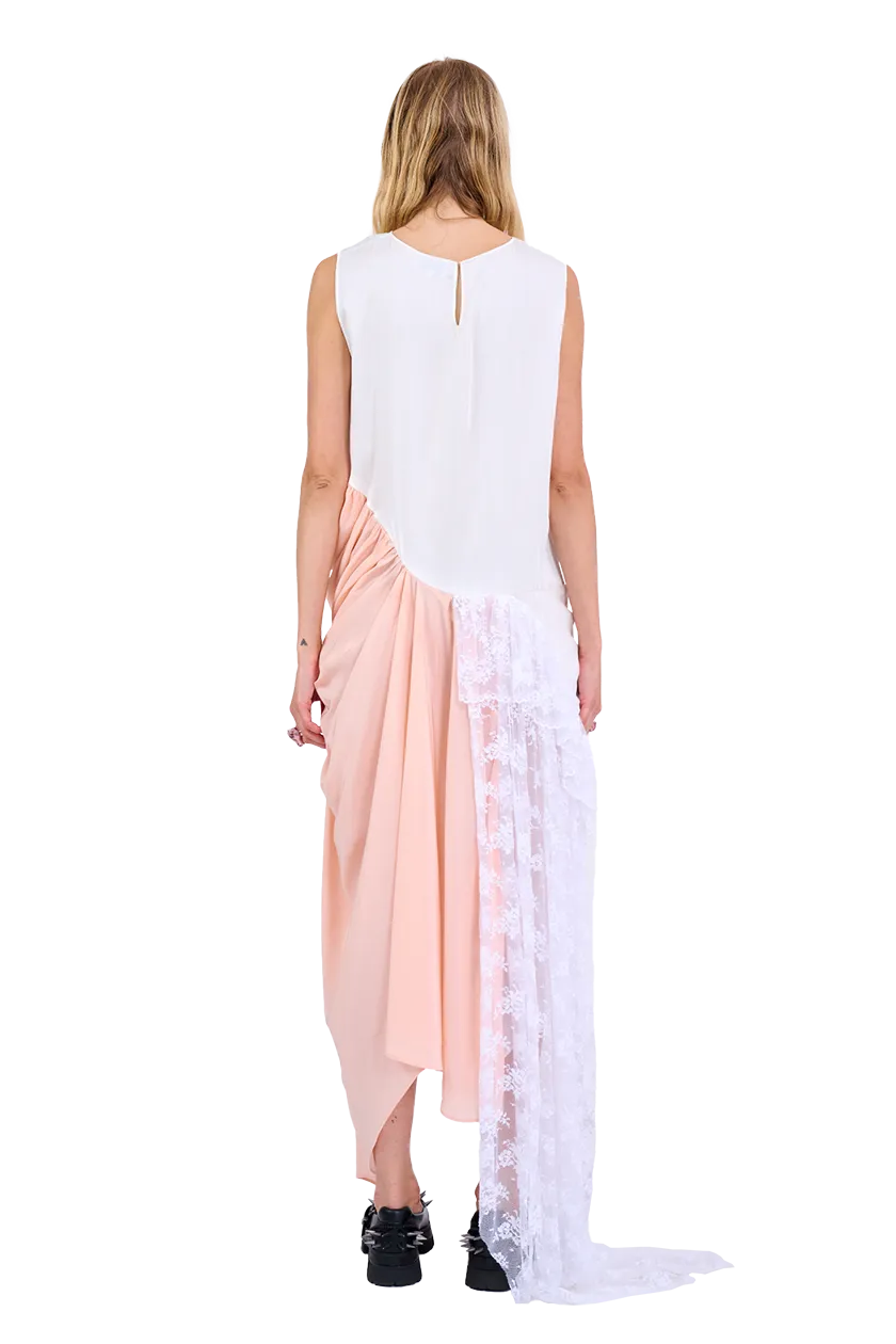 WHITE MELON FANNY DRESS